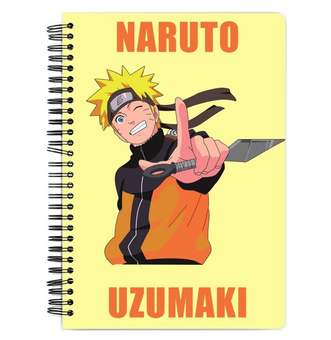 naruto themed notebook